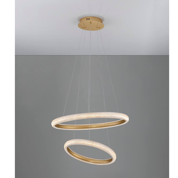 Metalowy ring wiszący Ameca LE42818 LED 41,5W 3000K złoty biały