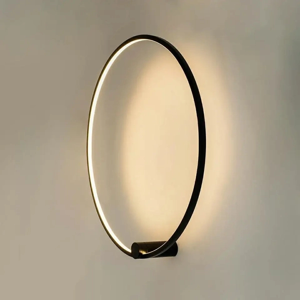 Okrągła lampa ścienna HOOP MSE1501100398 Moosee LED 25W 3000K czarna