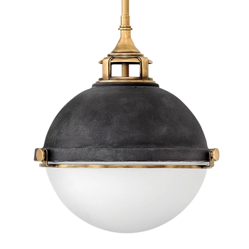 Wisząca lampa do spiżarni QN-FLETCHER-P-M-AZ ball biała