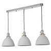 Potrójna lampa wisząca Hadano HAD3661-09 ceramiczna chrom biały
