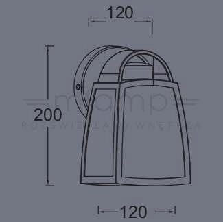 Ogrodowa LAMPA ścienna KELSEY 5273701012 Lutec elewacyjna OPRAWA metalowa outdoor IP44 czarna