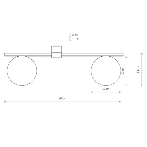 Nasufitowa lampa Pik 10300 loftowa do salonu czarna biała