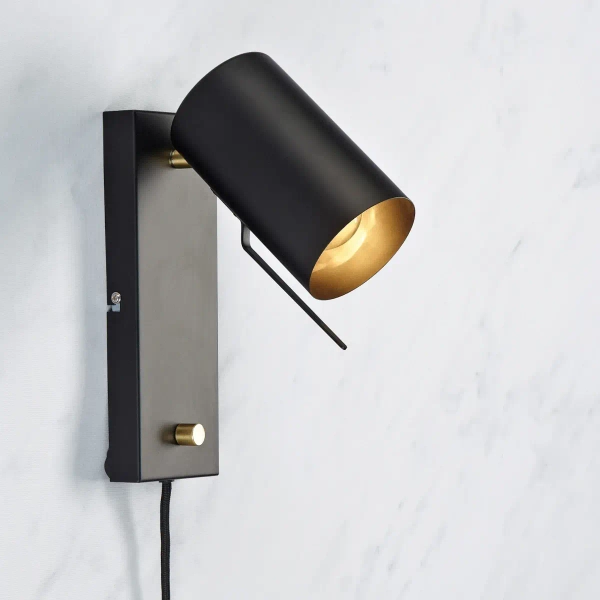 Kinkiet ścienny Carrie 106587 Markslojd regulowana tubka metalowa czarna