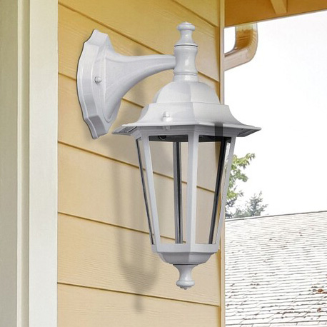 Zewnętrzna LAMPA ścienna VELENCE 8201 Rabalux KINKIET ogrodowy OPRAWA elewacyjna klasyczna retro outdoor IP43 biała