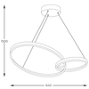 Wisząca lampa ring Rando 20002P-GD LED 36W 3000-6000K czarny złoty