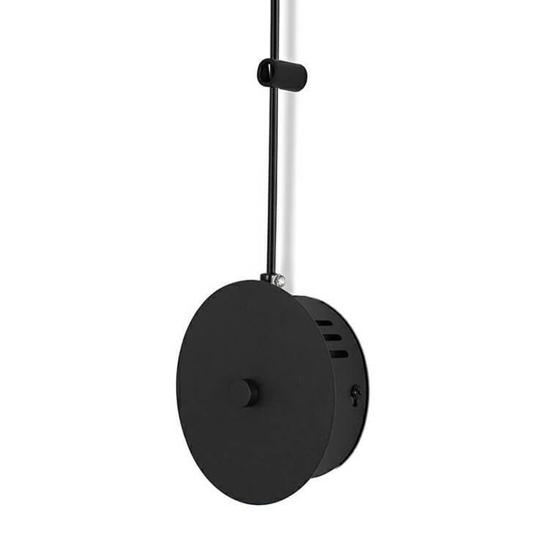 Wisząca lampa ledowa Flat MSE010100385 Moosee 30W 3000K metalowa czarna