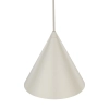 Trójkątna lampa zwieszana CONO 10072 nad stół beżowy
