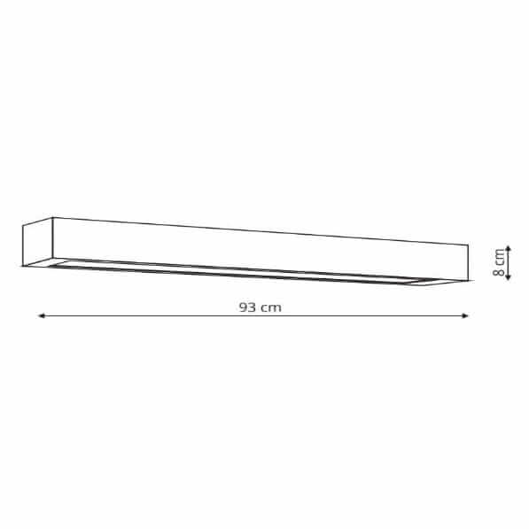 Sufitowa lampa Ibros LP-7001/1C BK-93 24 CCT Light Prestige LED 24W 3000-6000K belka IP44 czarny