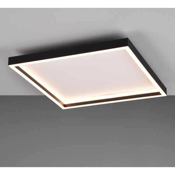 Kwadratowy plafon sufitowy Rotonda R64502932 RL Light LED 20W 3000K czarna