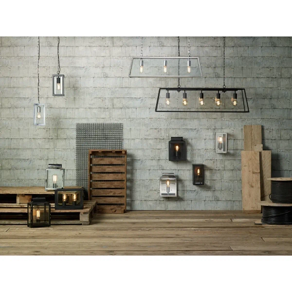 Elewacyjny kinkiet Era ERA0744 na taras szklany IP44 srebrny