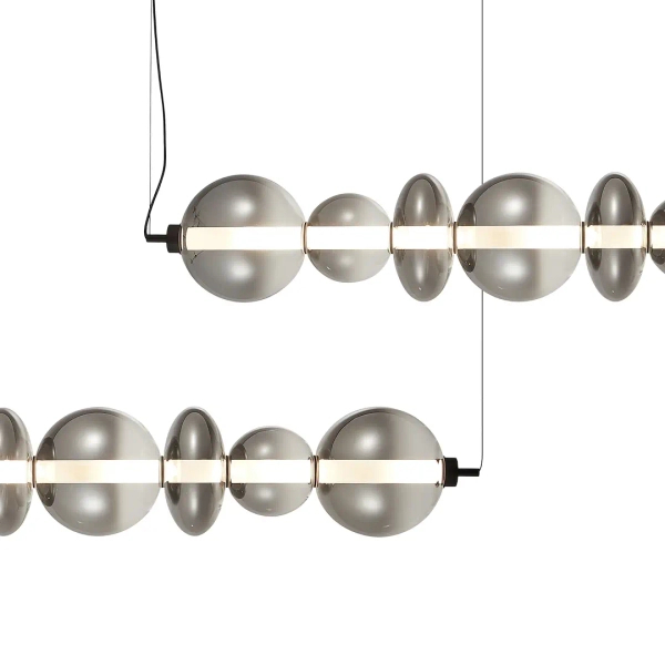 Molekułowa lampa wisząca DAPHNE ML0348 LED 40W 3000K przydymiona czarna