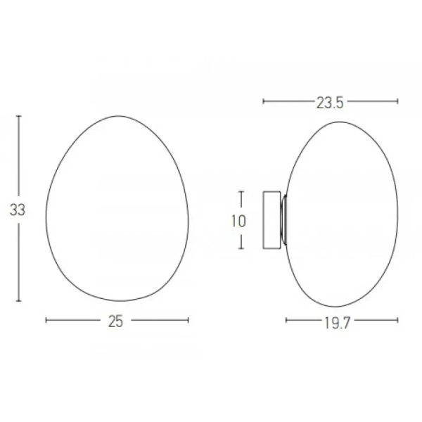 Naścienna lampa łezka 20136 LED 5W 3000K do sypialni biała