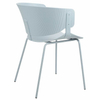Jasnoszare krzesło nowoczesne Garret ARM-001.GREY do kuchennego stołu