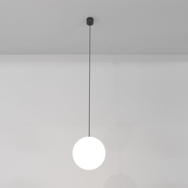 Zwisowa lampa kula Luna P039PL-5W3K-20-B Maytoni LED 5W 3000K biała czarna