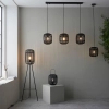 Bambusowa lampa nocna Mathias 101674 drewniany czarny