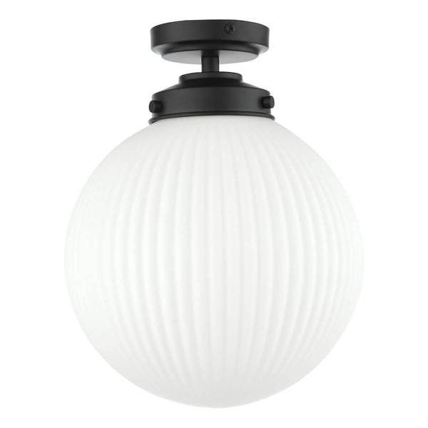 Sufitowa lampa łazienkowa Alrik ALR0122 IP44 kula czarny biały