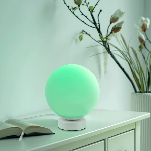 Lampka stolikowa Bolo 22071-16 Just Light RGB do salonu bubble biała