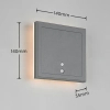 Kinkiet z czujnikiem FORTALEZA R23056242 LED 2W 3000K IP54 antracyt