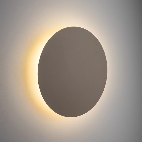 Dekoracyjna lampa ścienna Luna Sabia 10625 okrągłą koło beżowy
