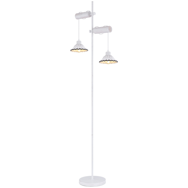 Lampa podłogowa JOWITA 54050-2S stojąca kopuły białe