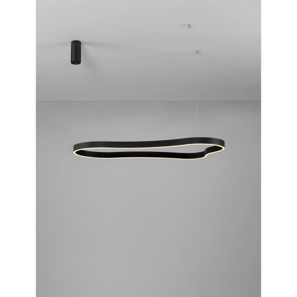 Minimalistyczna wisząca lampa VELBANO LE45417 LED 61W 3000K czarna