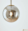 Wisząca lampa loftowa Dione 108268 ball nad stół przydymiona złota