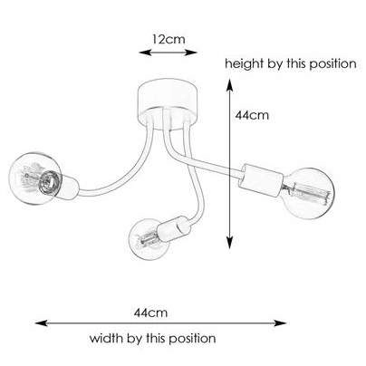 Loftowa LAMPA sufitowa MEDUSA 107930 Markslojd metalowa OPRAWA industrialny plafon peszel wysięgniki czarne