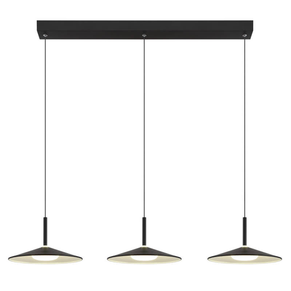 Zwisająca lampa potrójna Lampone 15635S-3 LED 24W 4000K czarny