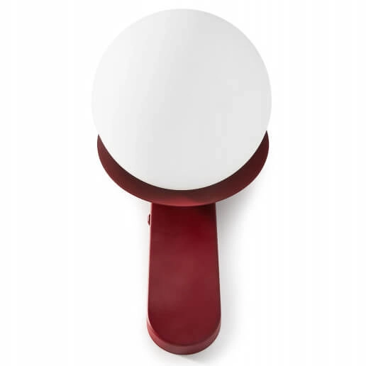 Kulisty kinkiet ścienny Kuul KLD14000 szklana kula bordowa biała