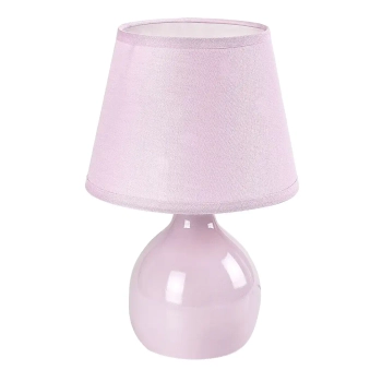 Dziecięca lampa stołowa Ingrid 74078 do sypialni ceramika różowy