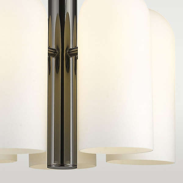 Modernistyczna LAMPA wisząca SEOUL P05759BK Cosmolight szklany zwis do jadalni czarny biały