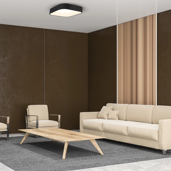 LAMPA sufitowa ASTRO ML6356 Milagro kwadratowa OPRAWA plafon LED 24W 4000K metalowy czarny