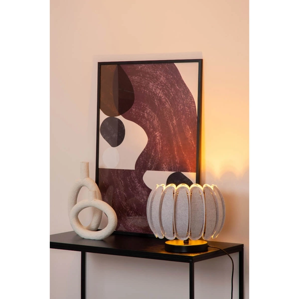 Lampa stołowa z filcu Spencer 34545/81/36 szara