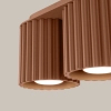 Podwójna sufitowa lampa tuba AURA mocca SL.1805 2xGU10 do gabinetu