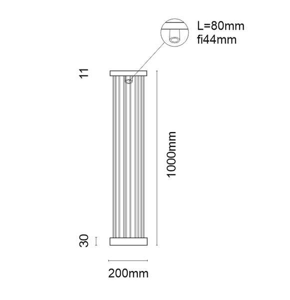 Lampa tarasowa stojąca Hagi 9907 Shilo LED 15W klatka druciana IP54 antracyt