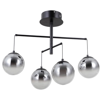 Sufitowa lampa Velada PND-34381-4-BK LED 80W 3000K czarny przydymiony