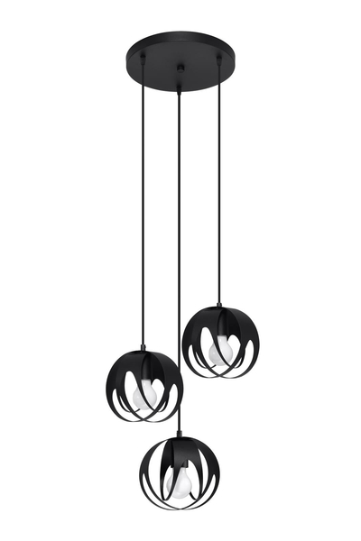 Wisząca lampa industrialna SL.1088 do jadalni nad stół czarna