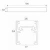 Magnetyczna szyna natynkowa Magnetic MT0011 Maxlight 1m metalowa czarna