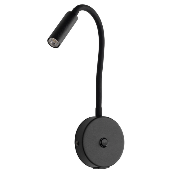 Lampa naścienna do sypialni Lagos 10200 sopel regulowany czarny