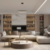 Nad stół wisząca lampa PL0150-BK LED 35W CCT pierścień czarny