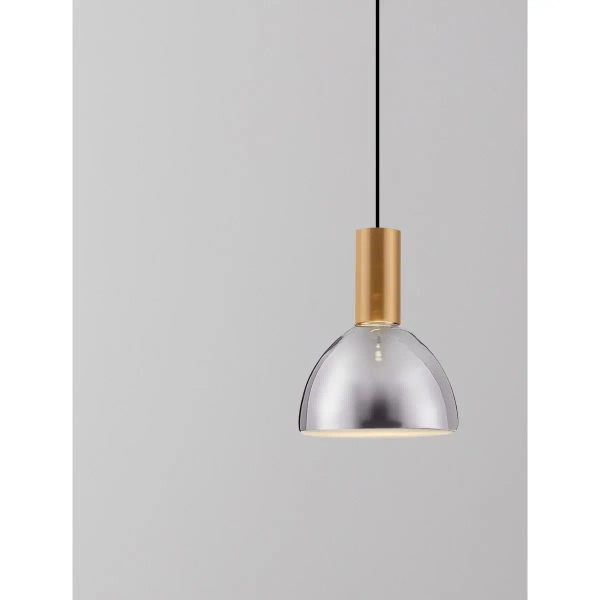 Szklana wisząca lampa SARDUNO LE45136 LED 8W 3000K złota
