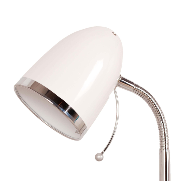 Stojąca lampa biurkowa Kajtek K-MT-200 do gabinetu biała