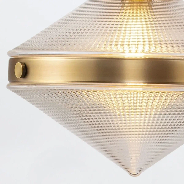 Wisząca lampa vintage Willard QN-WILLARD-P-VBS-PG mosiądz