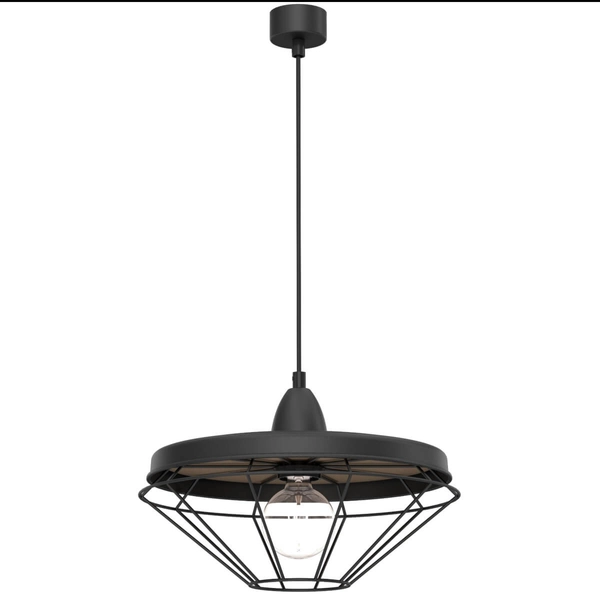 Wisząca lampa Alkaba 5013 Shilo loftowa klatka regulowana czarny