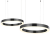 Ringi podwieszane Circle ST-8848-60+80 black Step LED 144W 3000K do salonu czarne