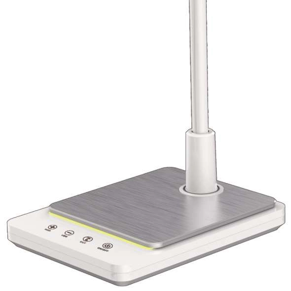 Biurkowa LAMPA stołowa Ika K-BL1027 biały Kaja stojąca LAMPKA metalowa LED 8W 3000 - 6000K biała