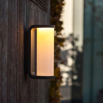 Ścienna LAMPA ogrodowa ADALYN 5193602118 Lutec kinkiet OPRAWA metalowa LED 10W 3000K tuba outdoor IP44 szary