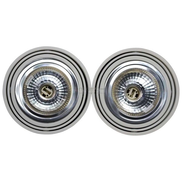 Spot sufitowy LUMOS 2 70252201 Kaspa regulowany downlight metalowy biały