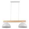Podwójna lampa wisząca skandynawska Oslo 4713 TK Lighting drewniana biała