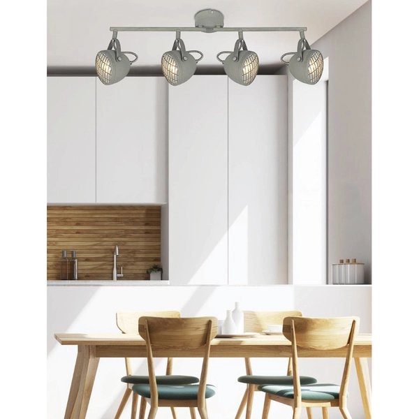 Sufitowa LAMPA plafon PENT 94-68071 Candellux regulowana OPRAWA ścienne reflektorki industrialne szare